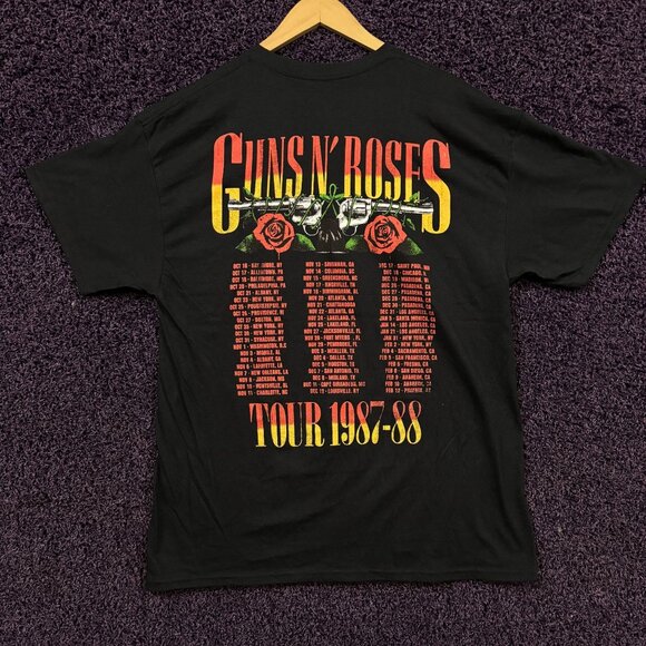 Guns n Roses Appetite for Destruction Tour Band T-Shirt L - Picture 3 of 4